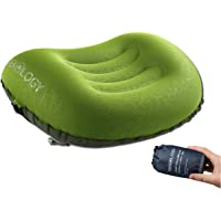 Trekology almohada de camping y viaje inflable ultraligera – ALUFT 2.0 Comprimible- compacta- cómoda- almohada hinchable…